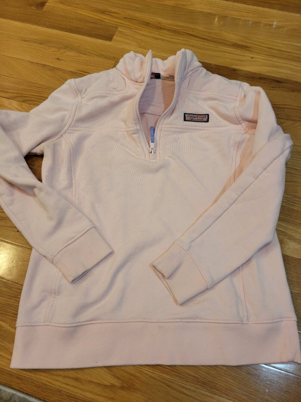 Vineyard Vines lite pink half zip